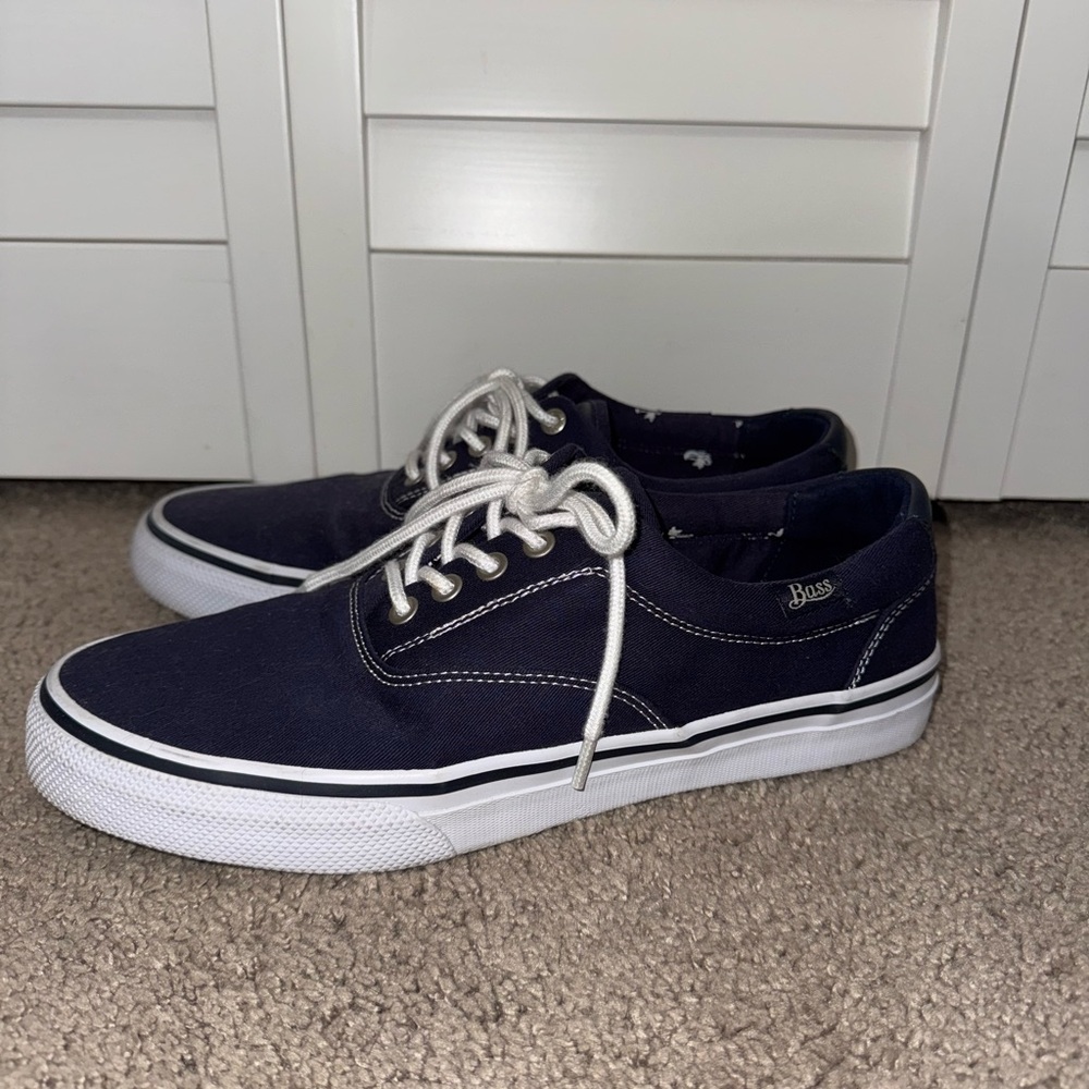 G.H. Bass & Co. Blue Sneakers with White Sole